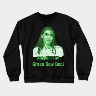 Alexandria Ocasio-Cortez Green New Deal Crewneck Sweatshirt